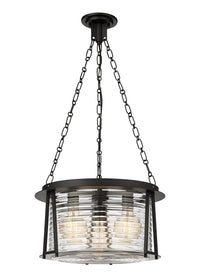 Matte Black Cape Harbor Lighthouse Pendant