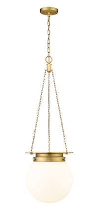 Heritage Brass Calhoun Milk Glass Pendant