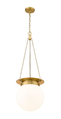Heritage Brass Calhoun Milk Glass Pendant