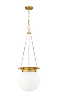 Heritage Brass Calhoun Milk Glass Pendant