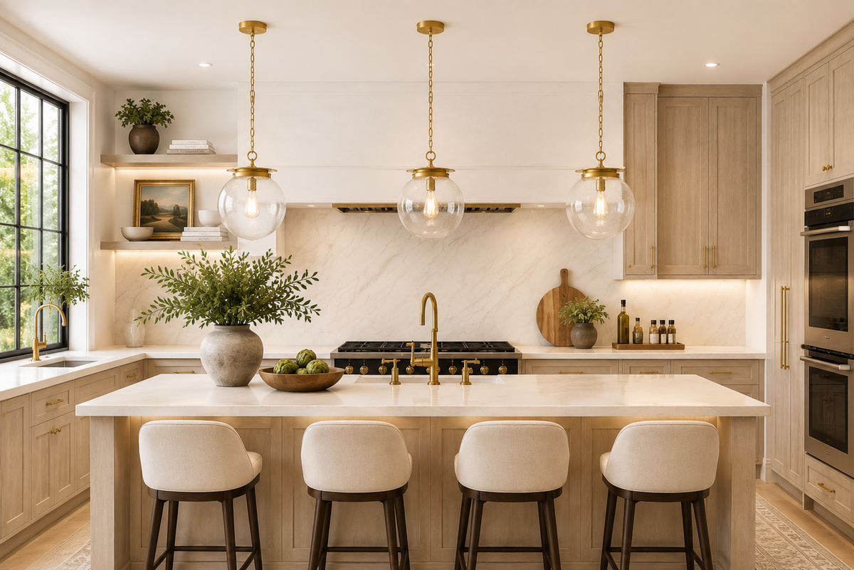 Heritage Brass Calhoun Seedy Glass Pendant