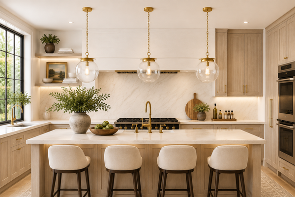 Heritage Brass Calhoun Seedy Glass Pendant