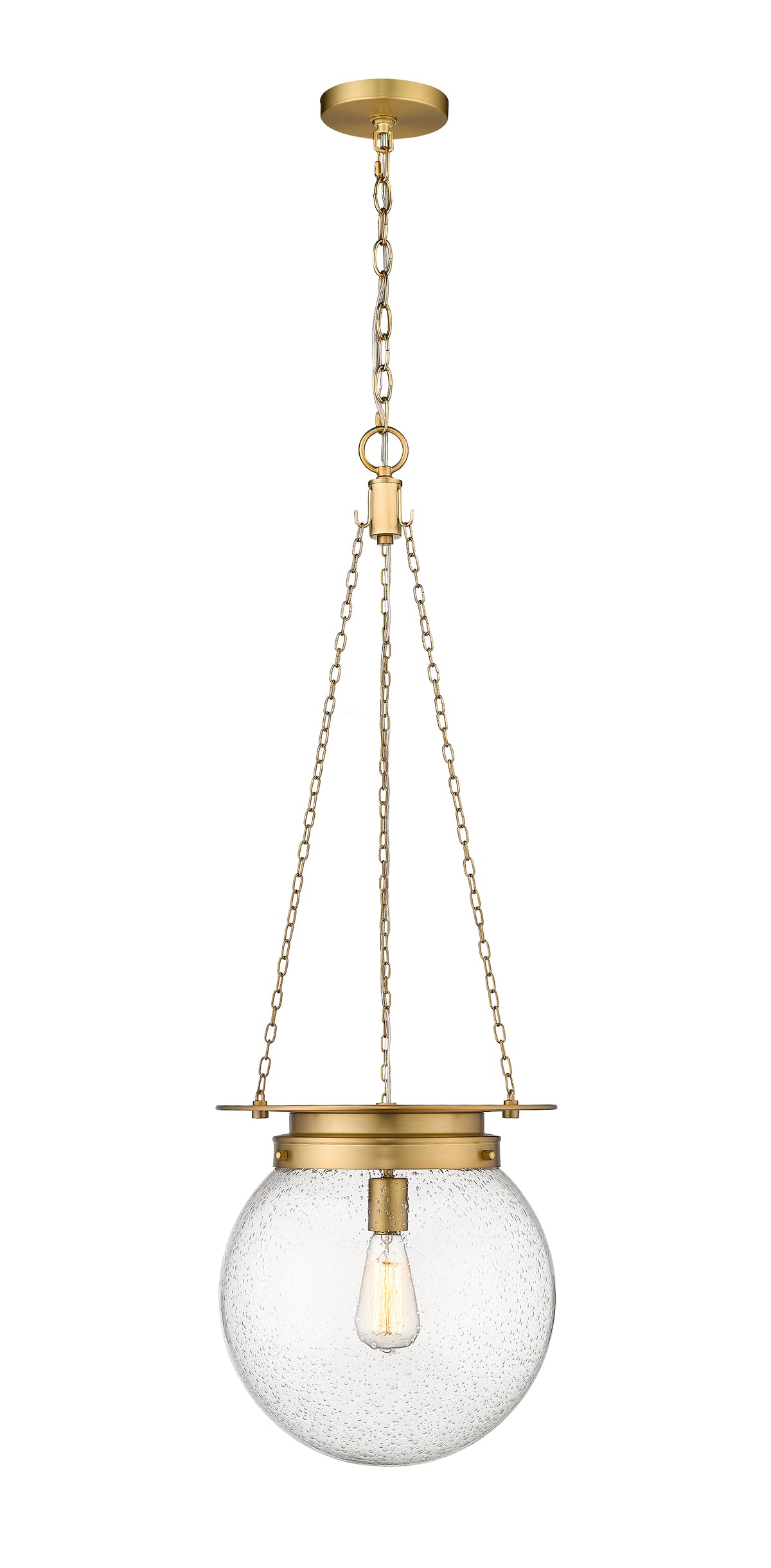 Heritage Brass Calhoun Seedy Glass Pendant
