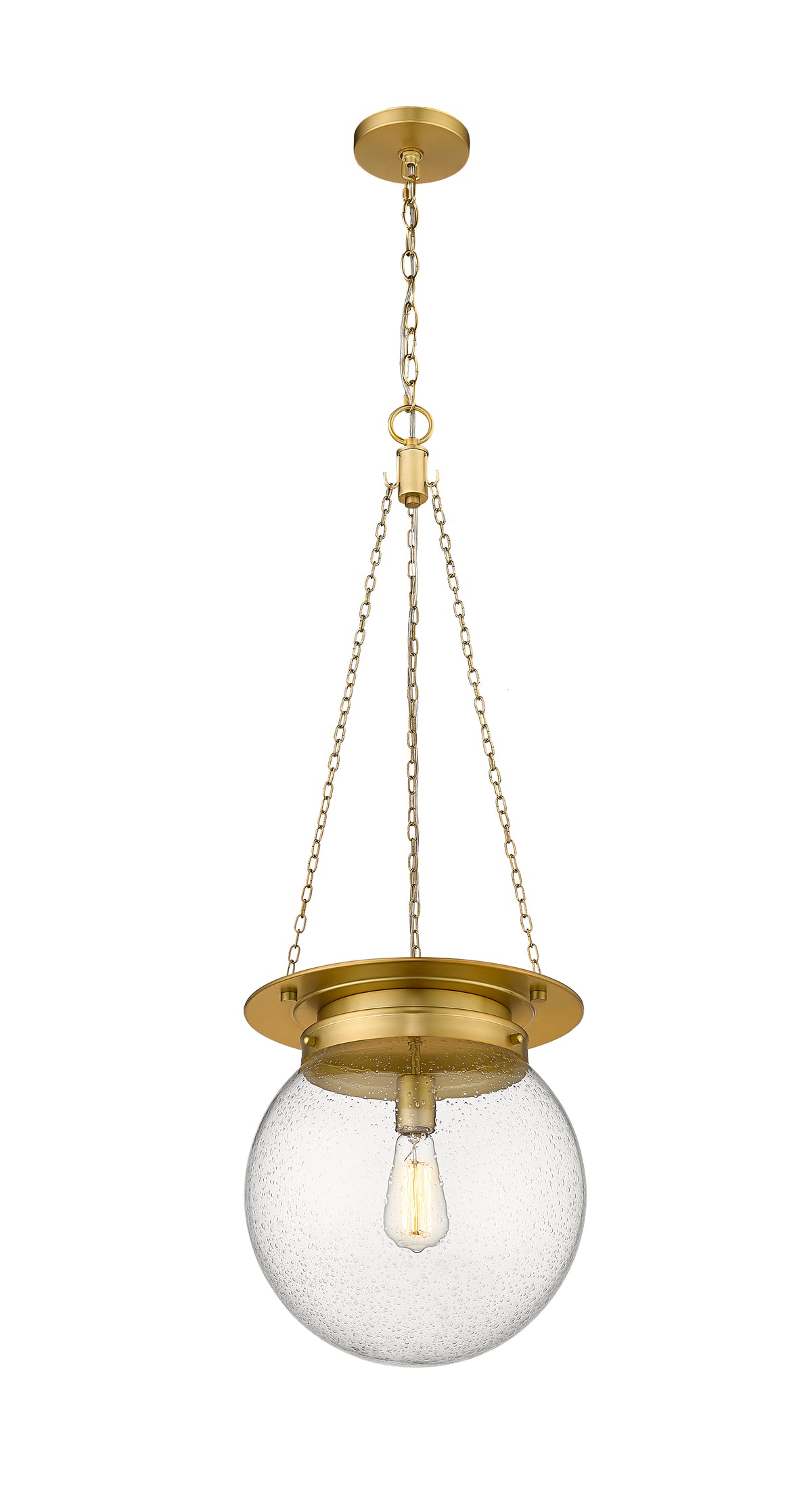 Heritage Brass Calhoun Seedy Glass Pendant
