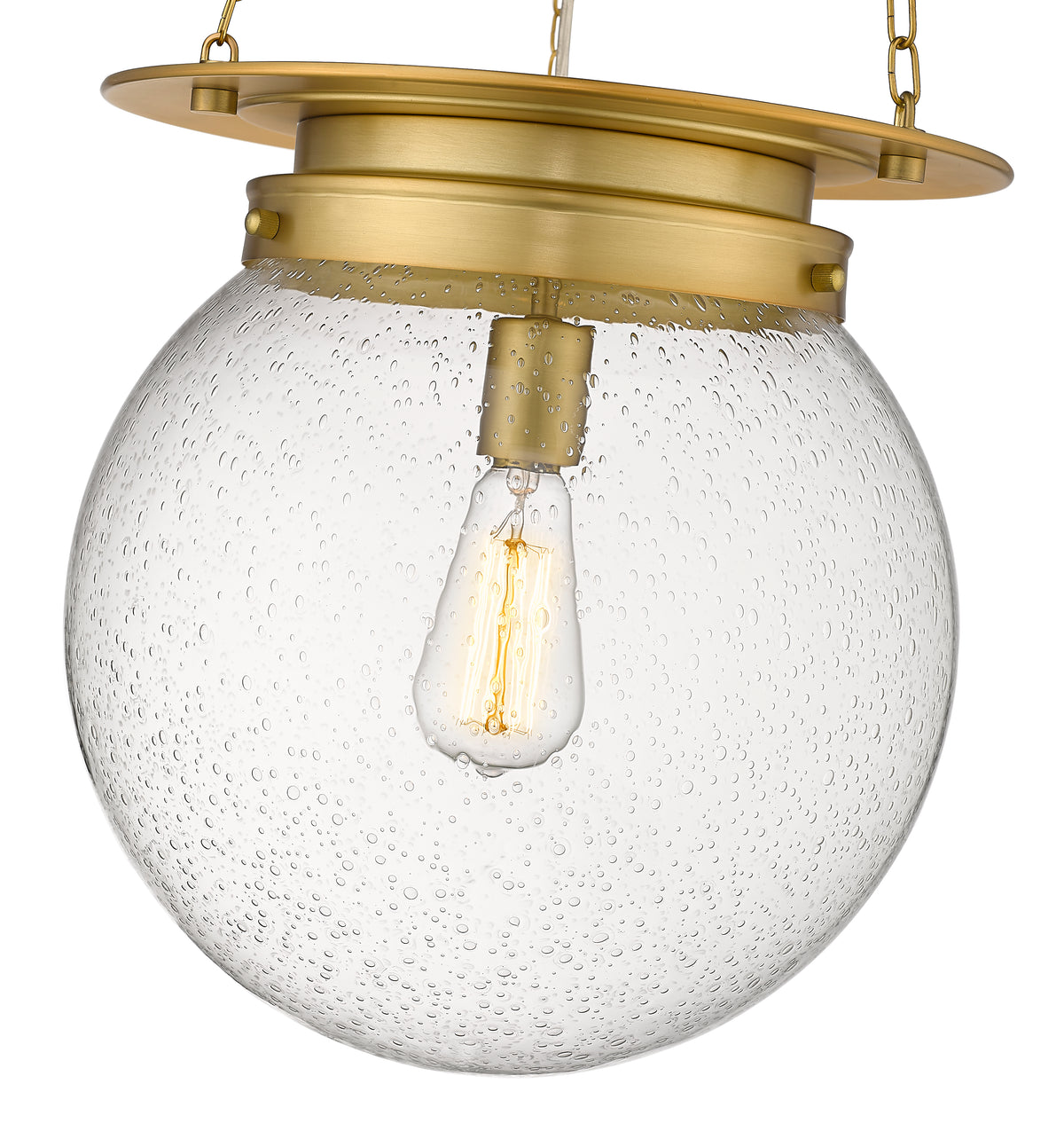 Heritage Brass Calhoun Seedy Glass Pendant