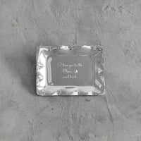 Giftables Vento Engraved Tray "Love you to Moon back" - Tray Top View | Bone & Brass