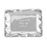 Giftables Vento Engraved Tray "Love you to Moon back" | Bone & Brass