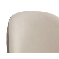 Lavania Counter Stool - Meg Taupe|Porcini Taupe - Stool Side View | Bone & Brass