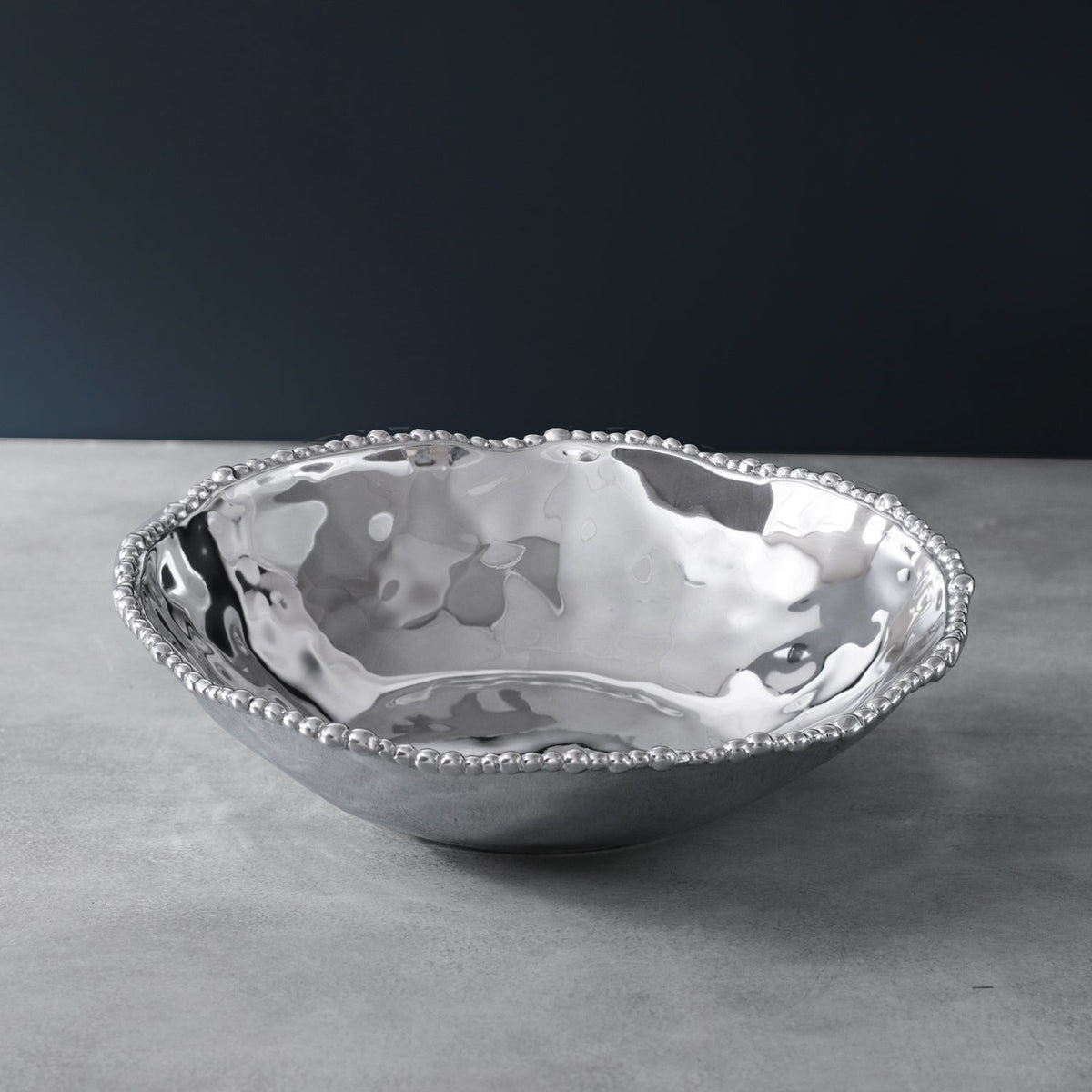 Organic Pearl Nova Large Bowl - Bowl Top View | Bone & Brass
