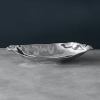 Vento Claire Medium Oval Bowl - Bowl Top View | Bone & Brass