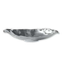 Vento Claire Medium Oval Bowl | Bone & Brass