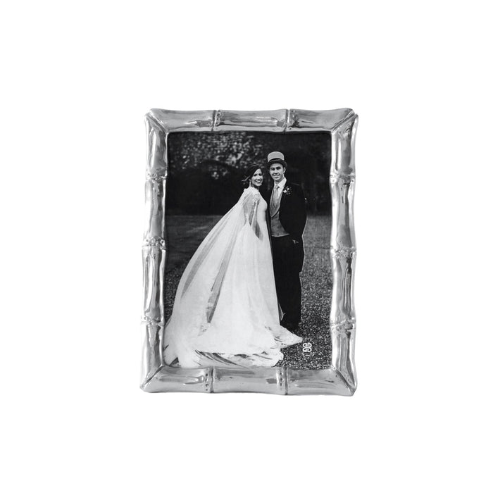 Silver Bamboo 5 x 7 Picture Frame | Bone & Brass