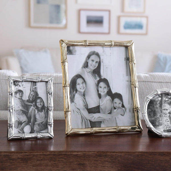 Silver Bamboo 5 x 7 Picture Frame - Frame Detail | Bone & Brass