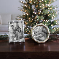 Giftables Silver Bamboo 4 x 6 Picture Frame - Frame Side View | Bone & Brass