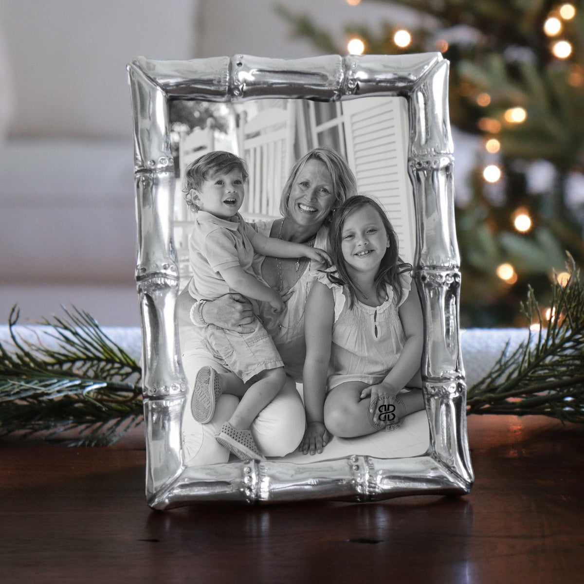 Giftables Silver Bamboo 4 x 6 Picture Frame - Frame Detail | Bone & Brass