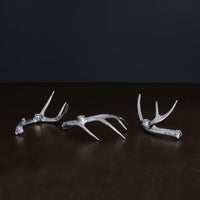 Western Antler Candlestick Set 3 - Candlestick Side View | Bone & Brass