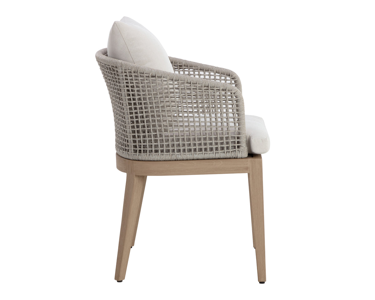 Capri Dining Drift Brown - Palazzo Cream Armchair
