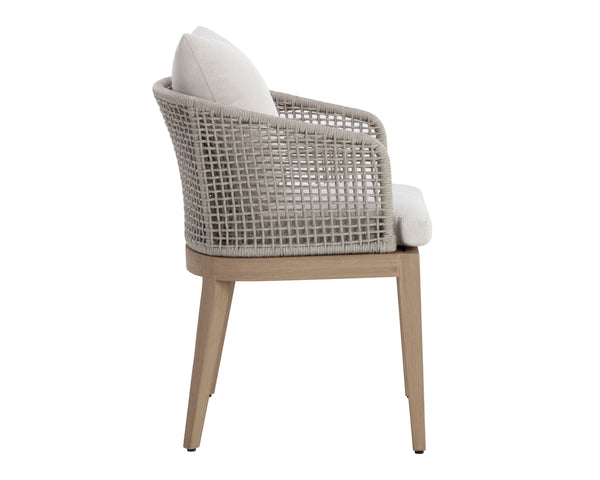 Capri Dining Drift Brown - Palazzo Cream Armchair
