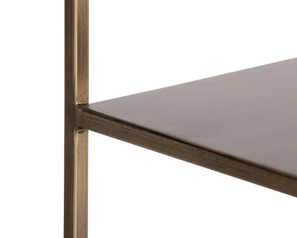 Eiffel Low Medium - Antique Brass Bookcase