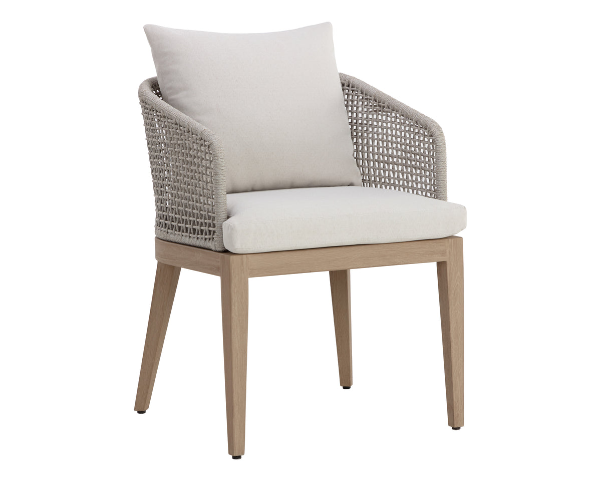 Capri Dining Drift Brown - Palazzo Cream Armchair