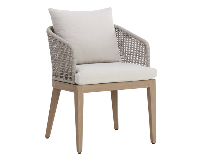 Capri Dining Drift Brown - Palazzo Cream Armchair