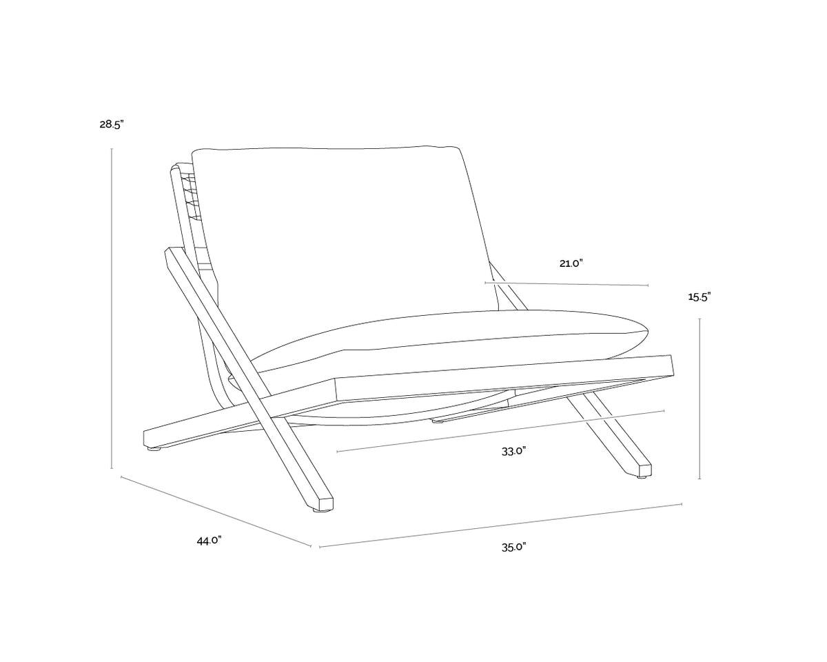 Bari Charcoal - Gracebay Grey Lounge Chair