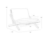 Bari Charcoal - Gracebay Grey Lounge Chair