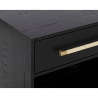Tarrant Black Oak Nightstand