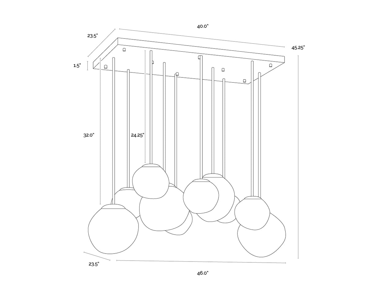Dionis Rectangular Chandelier