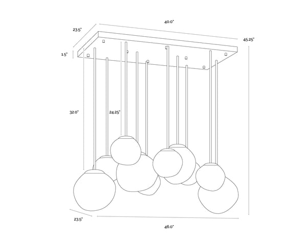 Dionis Rectangular Chandelier
