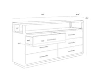 Danette Black Dresser