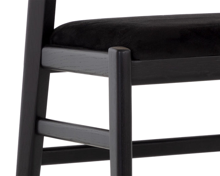 Annex Abbington Black / Natural Counter Stool
