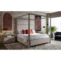 Danette Grey Oak Nightstand