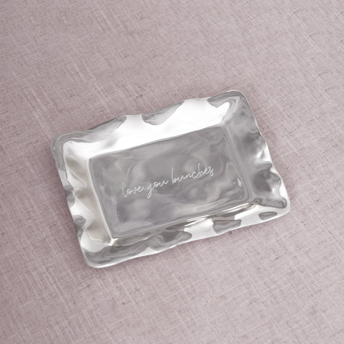 Giftables Engraved Tray "love you bunches" - Tray Detail | Bone & Brass