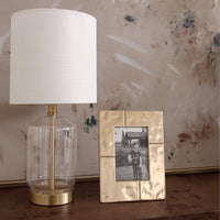 Frame Sierra Modern Asimetric 4 x 6 Vertical (Gold) - Frame Side View | Bone & Brass