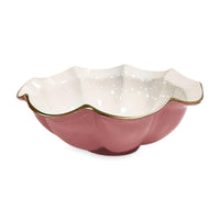 Encanto Devon Medium Bowl (Pink White) | Bone & Brass