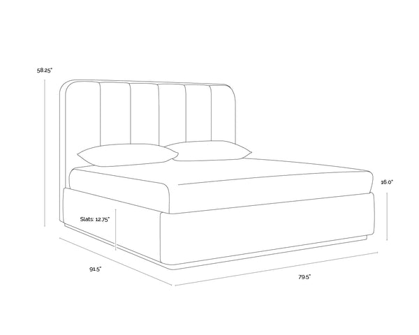 Jamille King - Milliken Cognac Bed