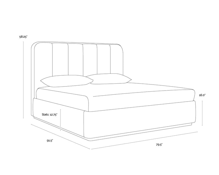 Jamille King - Milliken Cognac Bed