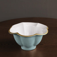 Encanto Devon Small Bowl (Turquoise White) - Bowl Detail | Bone & Brass