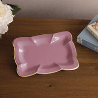 Encanto Devon Medium Tray (Pink) - Tray Top View | Bone & Brass