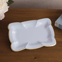 Encanto Devon Medium Tray (Periwinkle) - Tray Top View | Bone & Brass