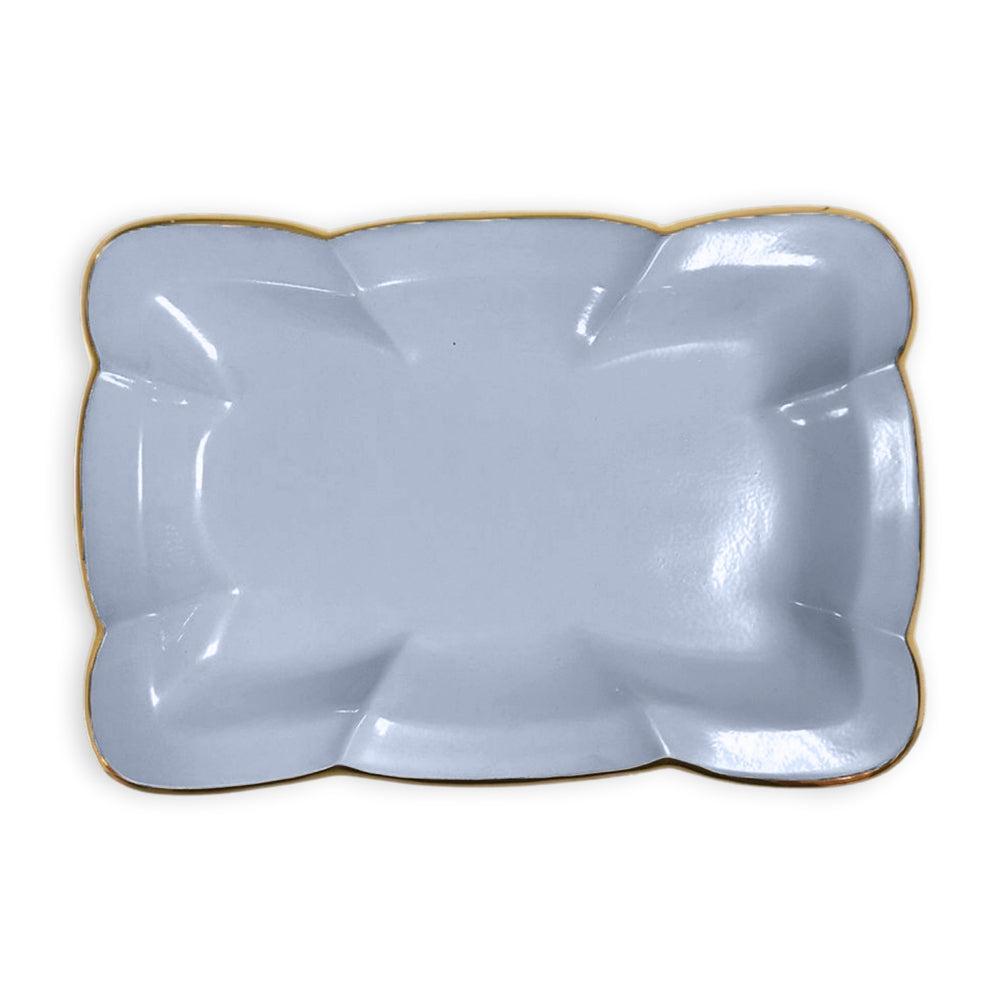 Encanto Devon Medium Tray (Periwinkle) - Tray View | Bone & Brass