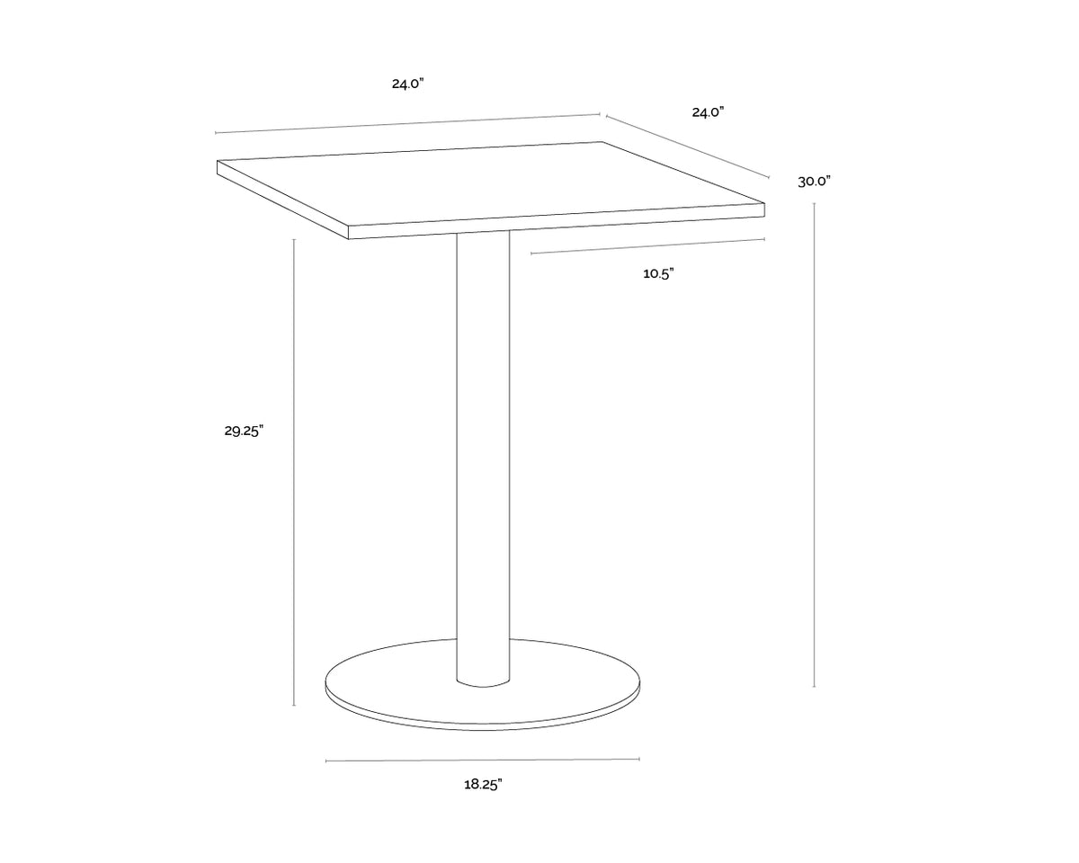Claudia Bistro 24" Table