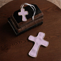 Encanto Athens Cross (Lilac) - Close Up | Bone & Brass