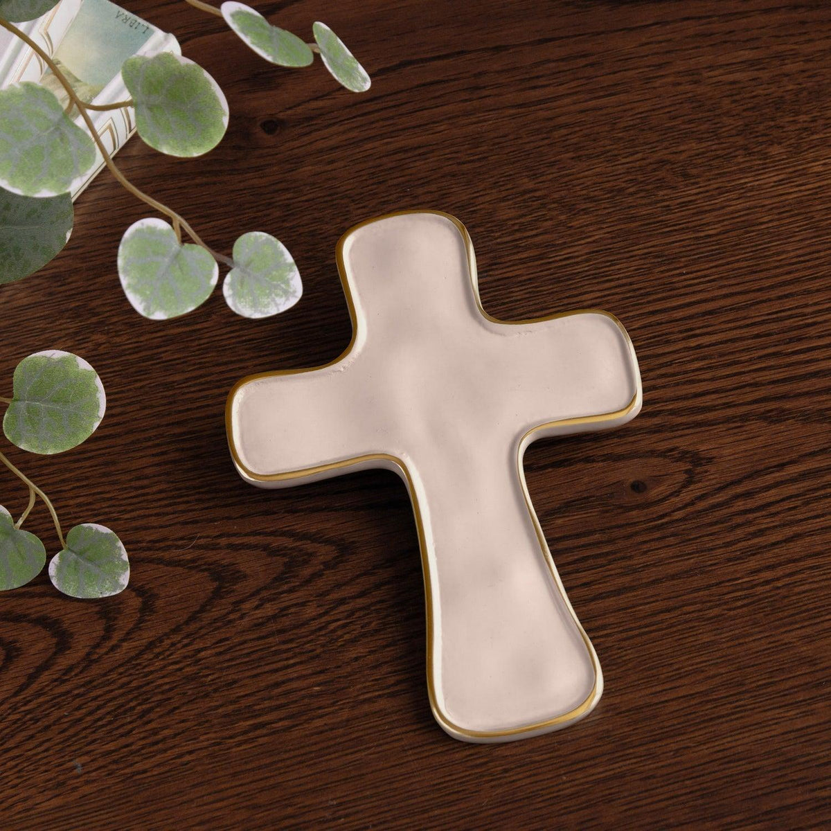 Encanto Athens Cross (Cream) - Side View | Bone & Brass