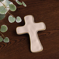 Encanto Athens Cross (Cream) - Side View | Bone & Brass