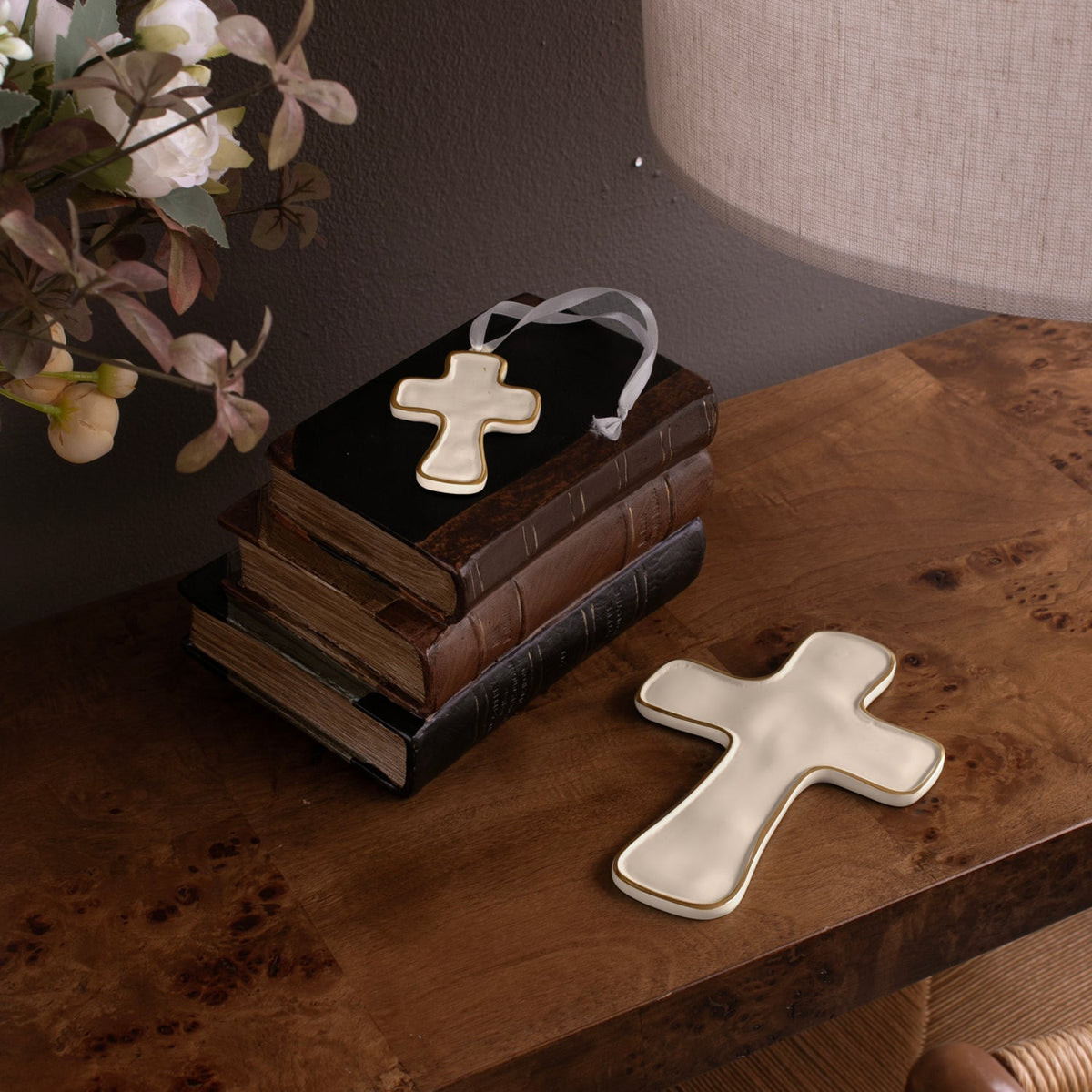 Encanto Athens Cross (Cream) - Detail View | Bone & Brass