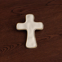 Encanto Athens Cross (Cream) - Side View | Bone & Brass