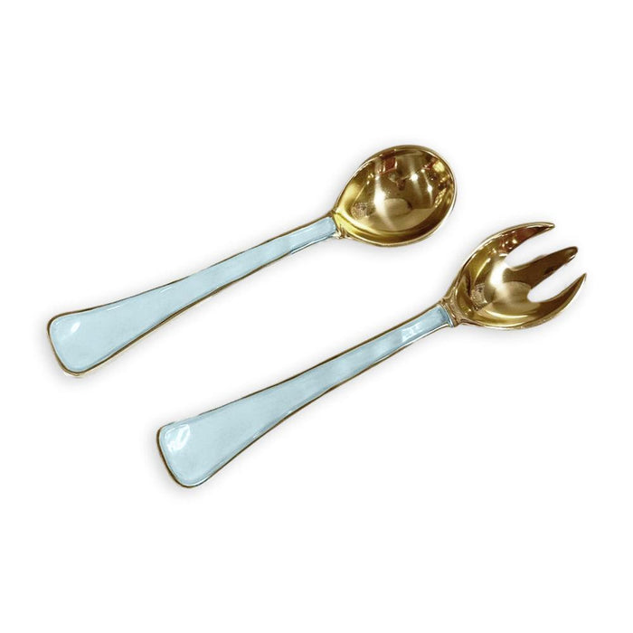 Encanto Soho Salad Servers (Sky Blue) | Bone & Brass