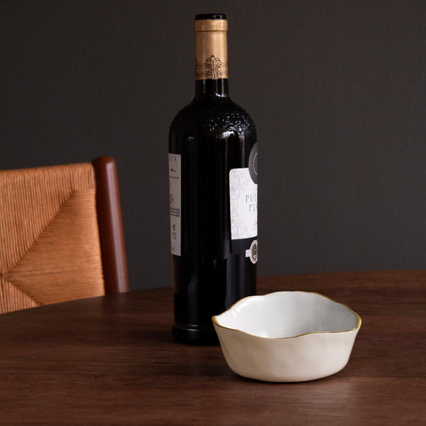 Cream, White & Gold Soho Wine Coaster